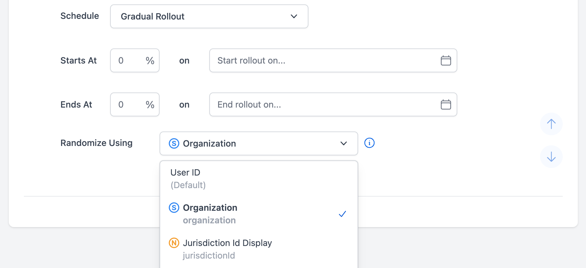 Randomize Using field in Targeting Rules